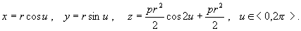 the parametric representation