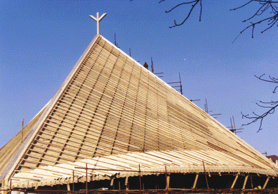 Fig.10.  The roofing's lateral surface of the construction.