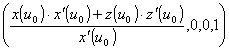 Coordinates of the point S