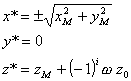 Coordinates of the point M*