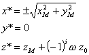 Coordinates of the point M*