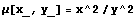μ[x_, y_] = x^2/y^2